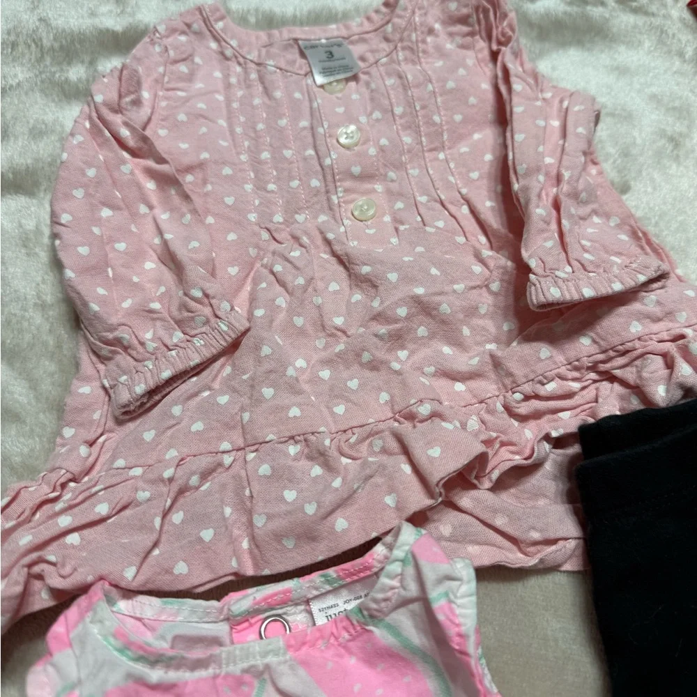 Baby Girl Tops Dresses Bundle Lot | 3M | Carter’s and more